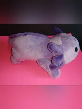 Plush Purple Axolotl. Cute Cuddly Stuffed Animal